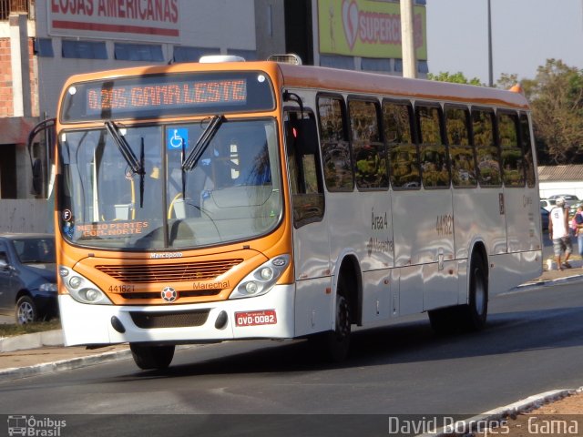 Auto Viação Marechal Brasília 441821 na cidade de Gama, Distrito Federal, Brasil, por David Borges. ID da foto: 2744176.