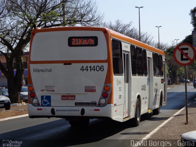 Auto Viação Marechal Brasília 441406 na cidade de Gama, Distrito Federal, Brasil, por David Borges. ID da foto: 2744186.