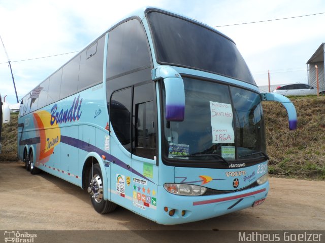 Brandli Turismo 2301 na cidade de Santa Cruz do Sul, Rio Grande do Sul, Brasil, por Matheus Goelzer. Número da foto: #2689095.