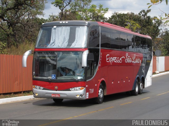 Expresso São Luiz 7110 na cidade de Brasília, Distrito Federal, Brasil, por Paulo Camillo Mendes Maria. Número da foto: #2687367.