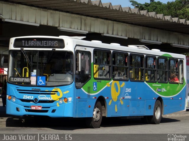 Expresso Santa Paula 23413 na cidade de Serra, Espírito Santo, Brasil, por João Victor. Número da foto: #2688895.