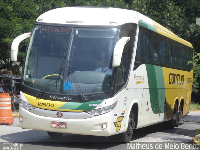 Empresa Gontijo de Transportes 18500 na cidade de São Paulo, São Paulo, Brasil, por Matheus de Melo Bento. Número da foto: #2687002.