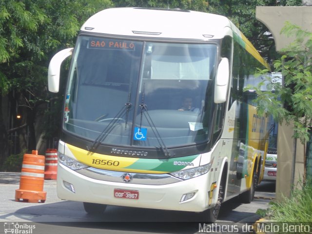 Empresa Gontijo de Transportes 18560 na cidade de São Paulo, São Paulo, Brasil, por Matheus de Melo Bento. Número da foto: #2689153.