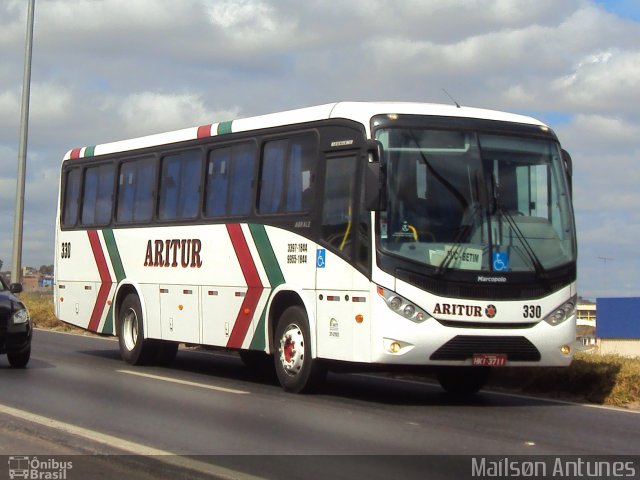 Aritur Turismo 330 na cidade de Contagem, Minas Gerais, Brasil, por Maílsøn Antunes. ID da foto: 2690781.