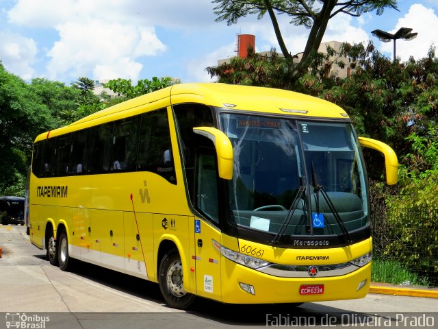 Viação Itapemirim 60661 na cidade de São Paulo, São Paulo, Brasil, por Fabiano de Oliveira Prado. Número da foto: #2689606.