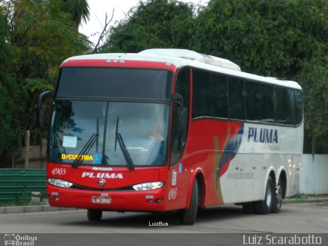 Pluma Conforto e Turismo 4903 na cidade de Curitiba, Paraná, Brasil, por Luiz Scarabotto . ID da foto: 2690872.