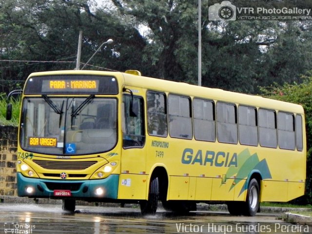 Viação Garcia 7499 na cidade de Maringá, Paraná, Brasil, por Victor Hugo Guedes Pereira. Número da foto: #2690218.
