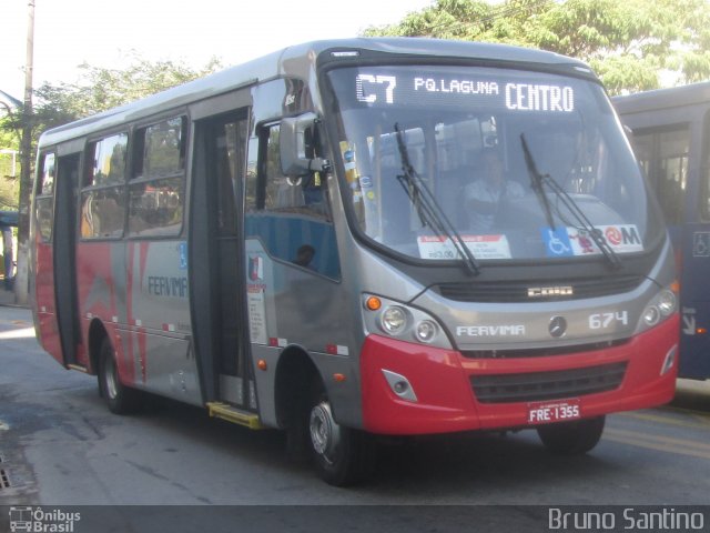Viação Fervima 674 na cidade de Taboão da Serra, São Paulo, Brasil, por Bruno Santino. Número da foto: #2689680.
