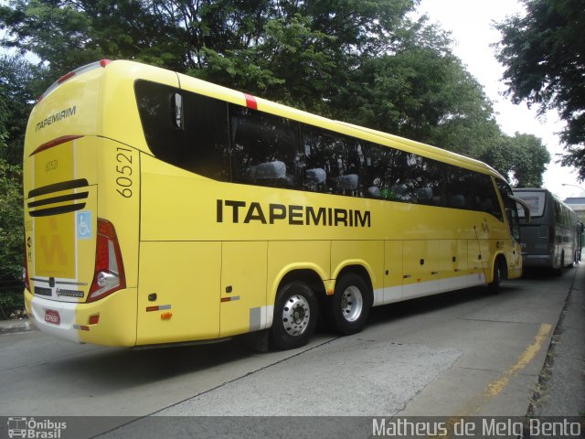 Viação Itapemirim 60521 na cidade de São Paulo, São Paulo, Brasil, por Matheus de Melo Bento. ID da foto: 2689199.