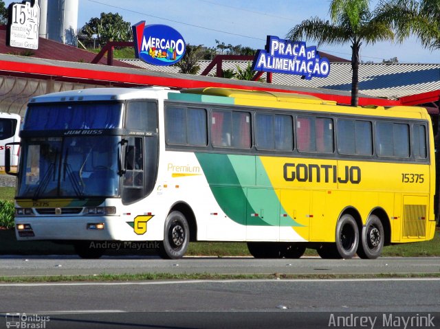 Empresa Gontijo de Transportes 15375 na cidade de Ribeirão Vermelho, Minas Gerais, Brasil, por Andrey Gustavo. Número da foto: #2689720.