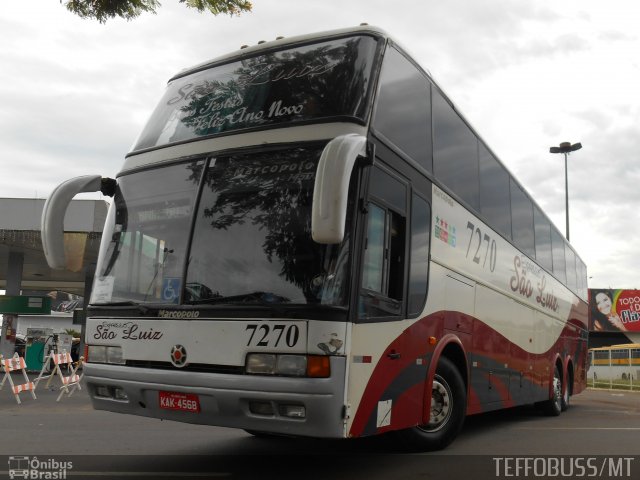 Expresso São Luiz 7270 na cidade de Goiânia, Goiás, Brasil, por Stefano  Rodrigues dos Santos. Número da foto: #2689811.