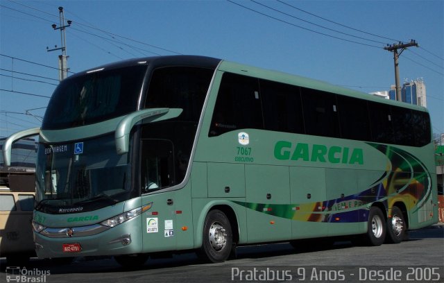 Viação Garcia 7067 na cidade de São Paulo, São Paulo, Brasil, por Cristiano Soares da Silva. ID da foto: 2692155.