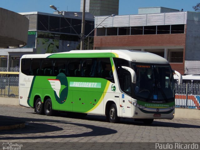 Viação Presidente 11105 na cidade de Divinópolis, Minas Gerais, Brasil, por Paulo Ricardo. ID da foto: 2692327.