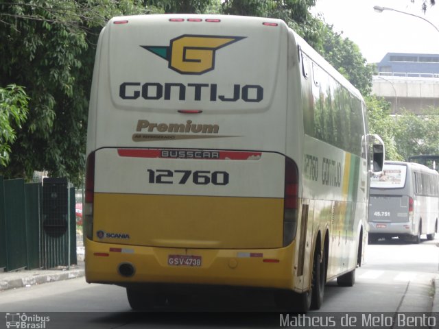 Empresa Gontijo de Transportes 12760 na cidade de São Paulo, São Paulo, Brasil, por Matheus de Melo Bento. Número da foto: #2691331.