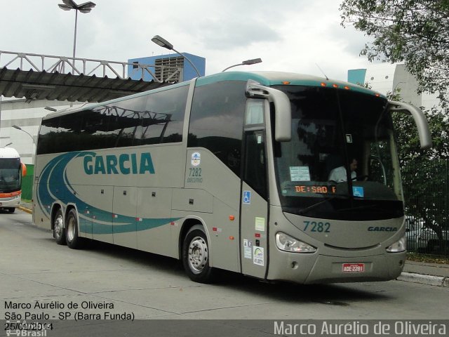 Viação Garcia 7282 na cidade de São Paulo, São Paulo, Brasil, por Marco Aurélio de Oliveira. Número da foto: #2692747.