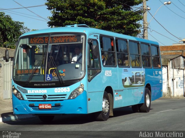 Vianel > Auto Viação Pioneira 02063 na cidade de Belo Horizonte, Minas Gerais, Brasil, por Adão Raimundo Marcelino. Número da foto: #2692489.