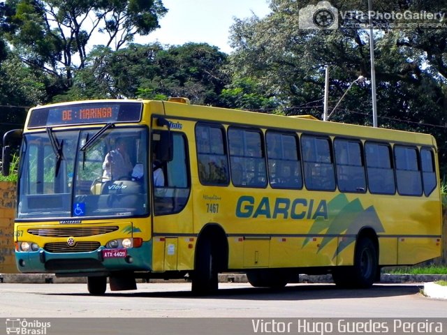 Viação Garcia 7467 na cidade de Maringá, Paraná, Brasil, por Victor Hugo Guedes Pereira. ID da foto: 2694039.