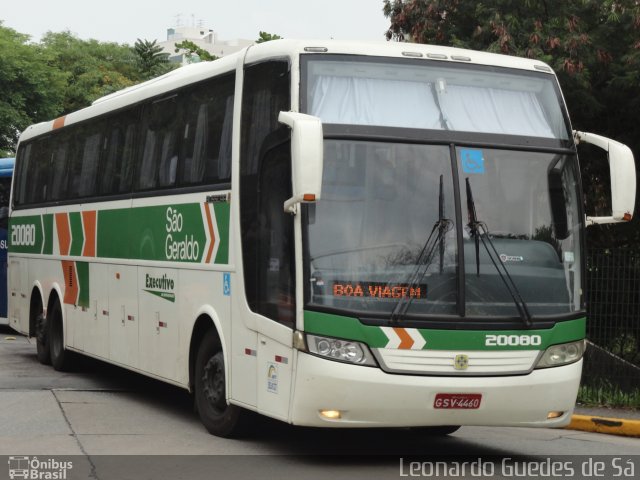 Cia. São Geraldo de Viação 20080 na cidade de São Paulo, São Paulo, Brasil, por Leonardo Guedes de Sá. ID da foto: 2693126.