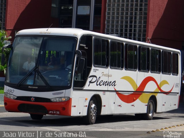 Plenna Transportes e Serviços 890 na cidade de Feira de Santana, Bahia, Brasil, por João Victor. Número da foto: #2694653.