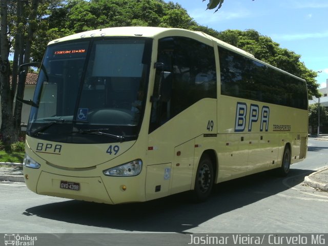 BPA Transportes 49 na cidade de Curvelo, Minas Gerais, Brasil, por Josimar Vieira. Número da foto: #2694595.