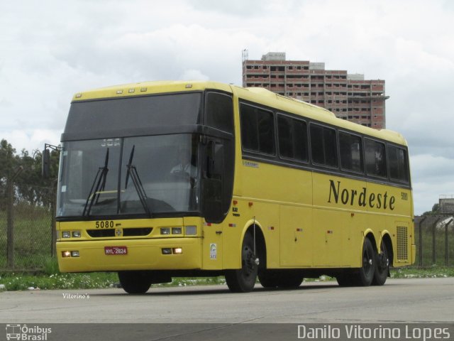 Viação Nordeste 5080 na cidade de Natal, Rio Grande do Norte, Brasil, por Danilo Vitorino Lopes. ID da foto: 2694337.