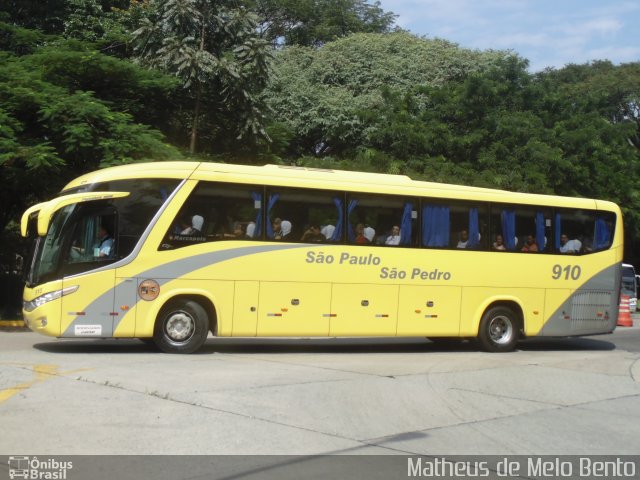 Viação São Paulo São Pedro 910 na cidade de São Paulo, São Paulo, Brasil, por Matheus de Melo Bento. ID da foto: 2696475.