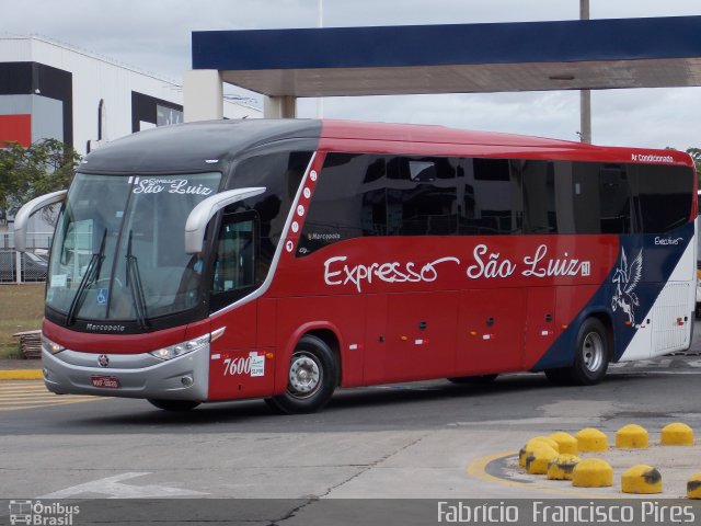 Expresso São Luiz 7600 na cidade de Goiânia, Goiás, Brasil, por Fabrício  Francisco Pires. Número da foto: #2695386.