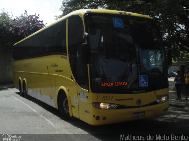 Viação Itapemirim 5559 na cidade de São Paulo, São Paulo, Brasil, por Matheus de Melo Bento. ID da foto: 2696485.