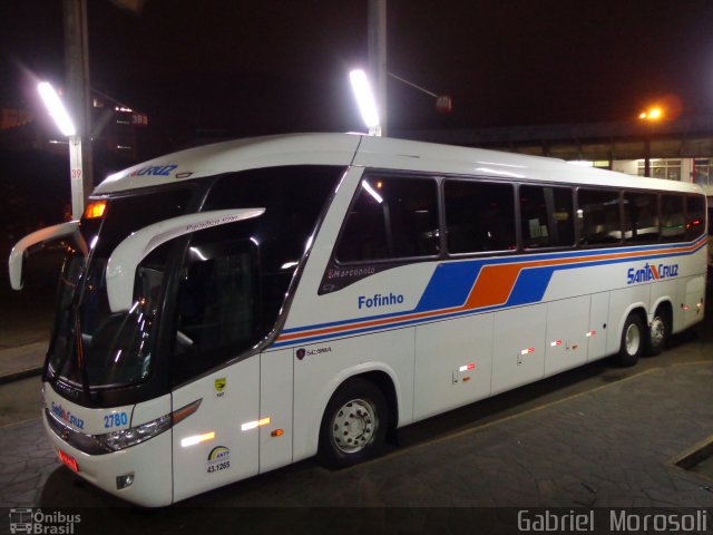 VUSC - Viação União Santa Cruz 2780 na cidade de Porto Alegre, Rio Grande do Sul, Brasil, por Gabriel  Morosoli. Número da foto: #2697181.
