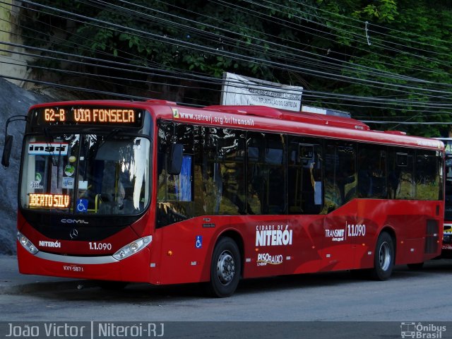 Auto Lotação Ingá 1.1.090 na cidade de Niterói, Rio de Janeiro, Brasil, por João Victor. Número da foto: #2697007.