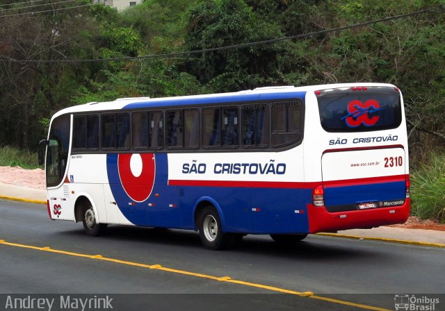 Viação São Cristóvão 2310 na cidade de Lavras, Minas Gerais, Brasil, por Andrey Gustavo. Número da foto: #2745279.