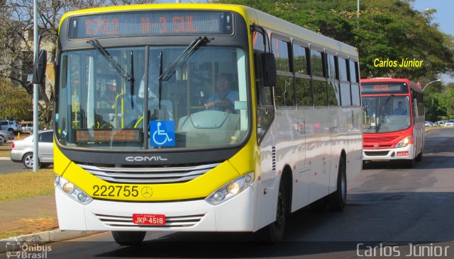 Viação Pioneira 222755 na cidade de Brasília, Distrito Federal, Brasil, por Carlos Júnior. Número da foto: #2745515.