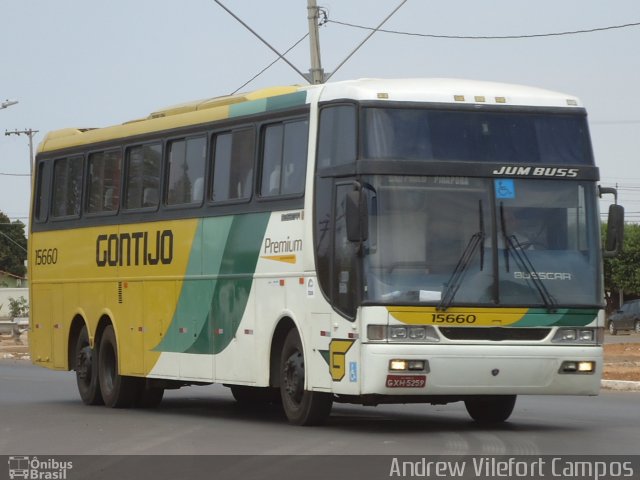 Empresa Gontijo de Transportes 15660 na cidade de Pirapora, Minas Gerais, Brasil, por Andrew Campos. ID da foto: 2745158.