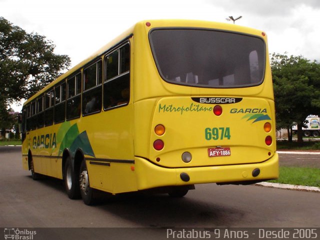 Viação Garcia 6974 na cidade de Arapongas, Paraná, Brasil, por Cristiano Soares da Silva. ID da foto: 2763946.