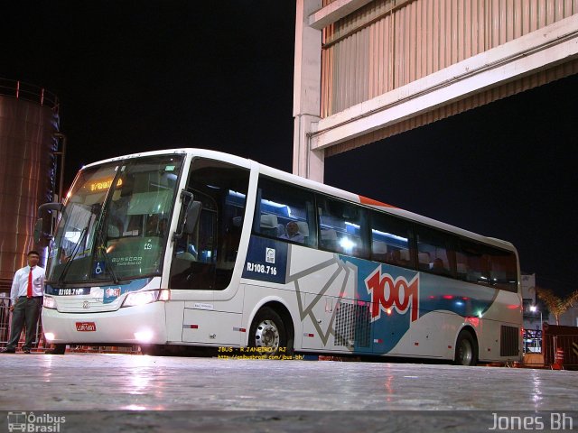 Auto Viação 1001 RJ 108.716 na cidade de Rio de Janeiro, Rio de Janeiro, Brasil, por Jones Bh. ID da foto: 2764571.