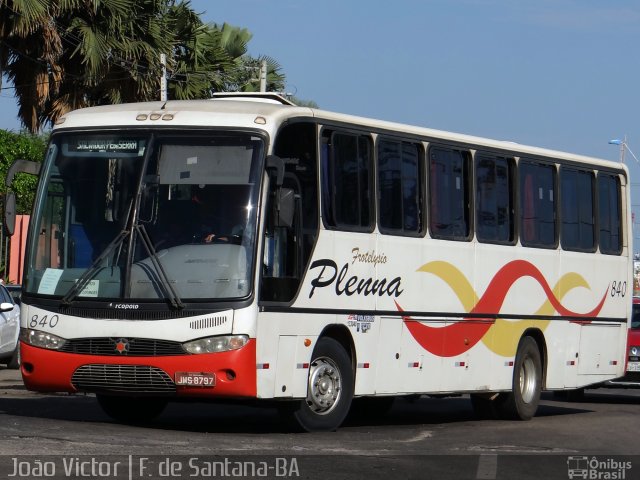 Plenna Transportes e Serviços 840 na cidade de Feira de Santana, Bahia, Brasil, por João Victor. ID da foto: 2765601.