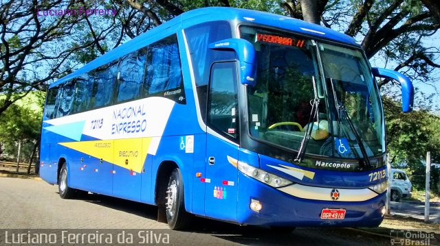 Nacional Expresso 72113 na cidade de São Paulo, São Paulo, Brasil, por Luciano Ferreira da Silva. ID da foto: 2766574.