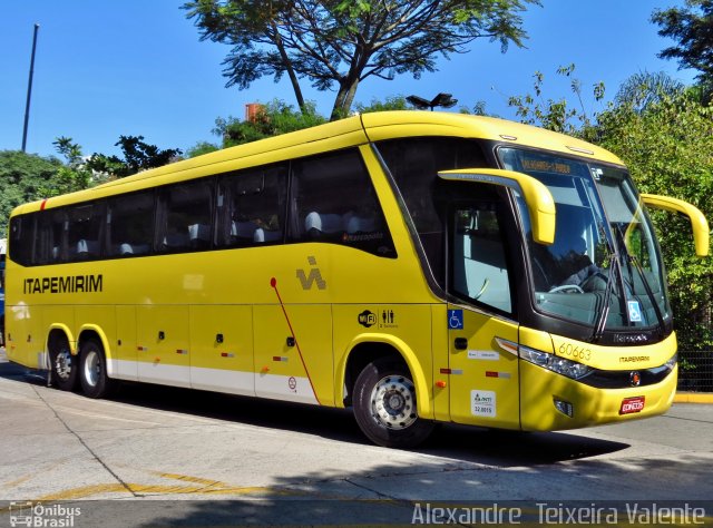 Viação Itapemirim 60663 na cidade de São Paulo, São Paulo, Brasil, por Alexandre  Teixeira Valente. Número da foto: #2767080.