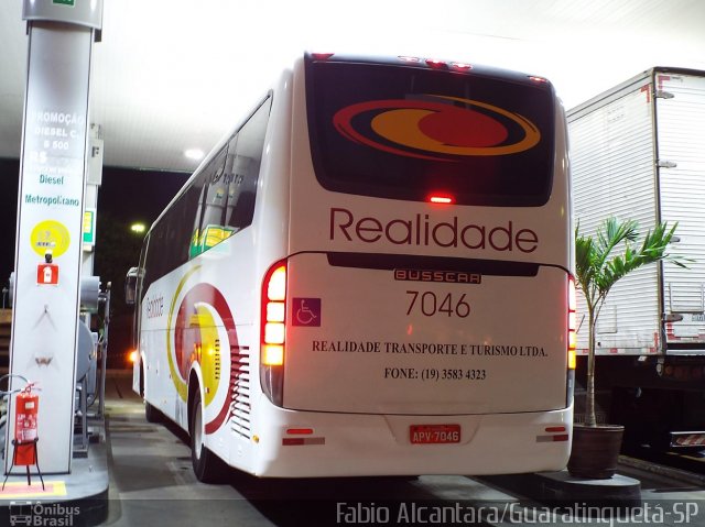 Realidade Transportes e Turismo 7046 na cidade de Guaratinguetá, São Paulo, Brasil, por Fabio Alcantara. Número da foto: #2766098.
