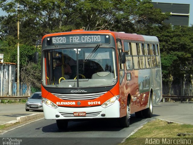 Saritur - Santa Rita Transporte Urbano e Rodoviário 90174 na cidade de Belo Horizonte, Minas Gerais, Brasil, por Adão Raimundo Marcelino. ID da foto: 2767322.