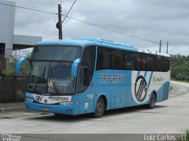 Auto Viação Progresso 6279 na cidade de Recife, Pernambuco, Brasil, por Luiz Carlos de Santana. Número da foto: #2766394.
