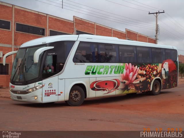 Eucatur - Empresa União Cascavel de Transportes e Turismo 4947 na cidade de Rondonópolis, Mato Grosso, Brasil, por Alexandre Rodrigo. ID da foto: 2766650.