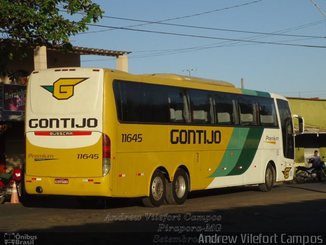 Empresa Gontijo de Transportes 11645 na cidade de Pirapora, Minas Gerais, Brasil, por Andrew Campos. ID da foto: 2766884.