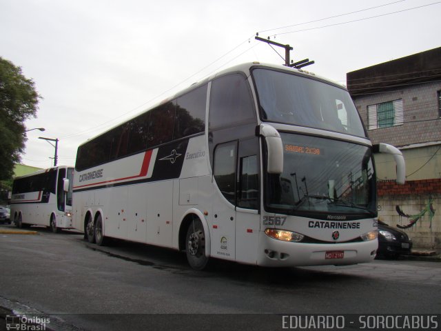 Auto Viação Catarinense 2567 na cidade de São Paulo, São Paulo, Brasil, por EDUARDO - SOROCABUS. Número da foto: #2767438.