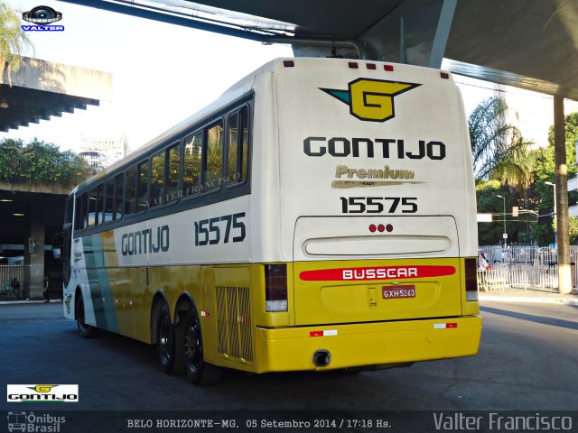 Empresa Gontijo de Transportes 15575 na cidade de Belo Horizonte, Minas Gerais, Brasil, por Valter Francisco. ID da foto: 2765623.