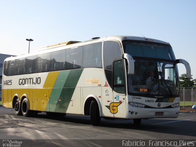 Empresa Gontijo de Transportes 14125 na cidade de Goiânia, Goiás, Brasil, por Fabrício  Francisco Pires. ID da foto: 2766500.