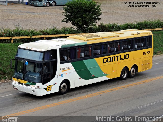 Empresa Gontijo de Transportes 11270 na cidade de João Monlevade, Minas Gerais, Brasil, por Antonio Carlos Fernandes. ID da foto: 2766825.