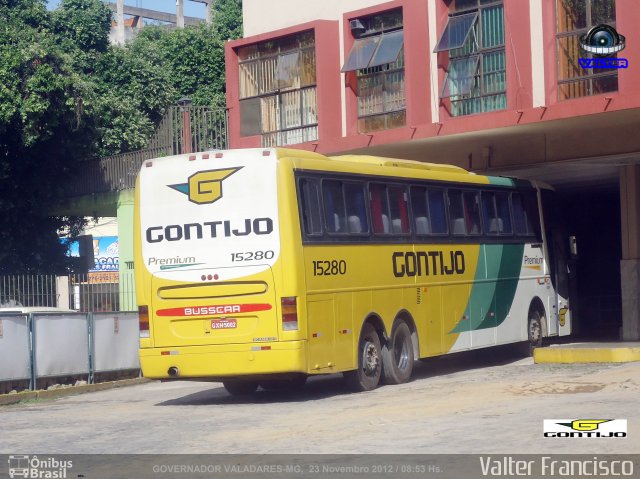 Empresa Gontijo de Transportes 15280 na cidade de Governador Valadares, Minas Gerais, Brasil, por Valter Francisco. ID da foto: 2768570.