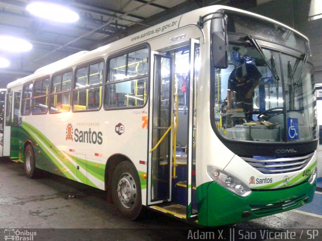 Viação Piracicabana Santos 4401 na cidade de São Vicente, São Paulo, Brasil, por Adam Xavier Rodrigues Lima. Número da foto: #2767790.