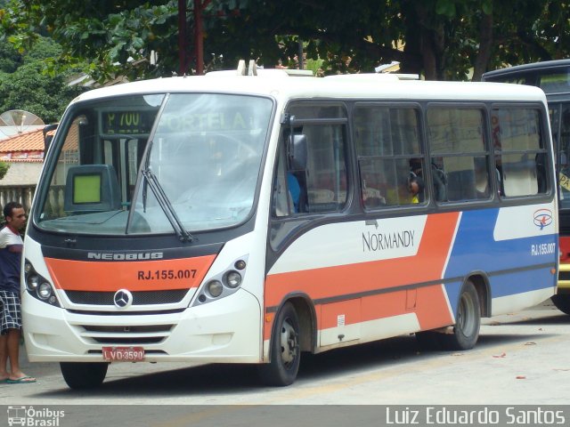 Viação Normandy do Triângulo RJ 155.007 na cidade de Paty do Alferes, Rio de Janeiro, Brasil, por Luiz Eduardo Pereira Santos Leal dos Santos. Número da foto: #2768080.
